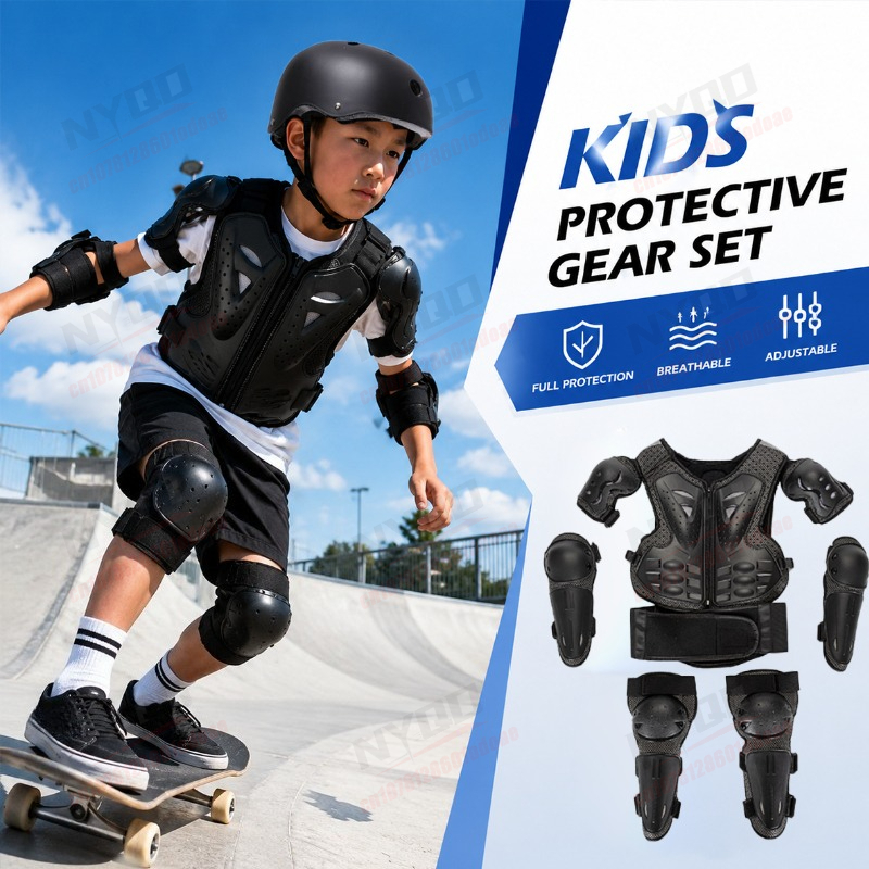 Motorcycle Gear Kids - Kids Motocross Protective Gear Set, Children