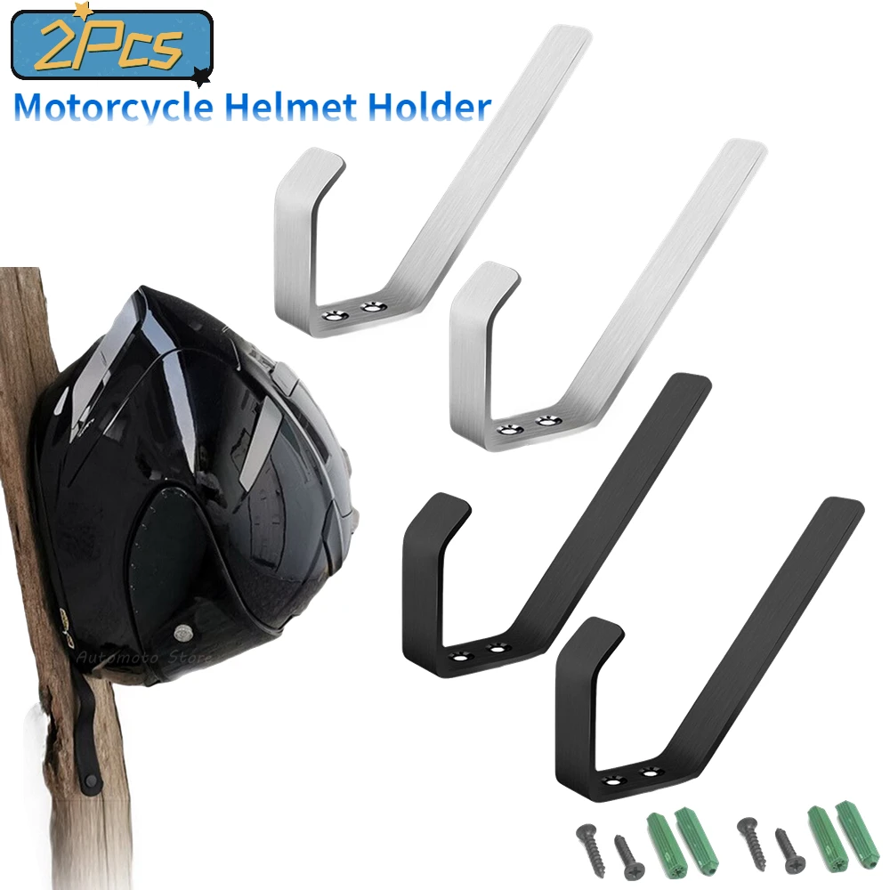 Motorcycle Gear Holder - 2Pcs Motorcycle Helmet Holder Hook Display