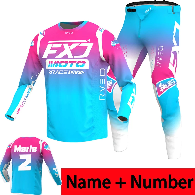 Motorcycle Gear Kids - NEW 2025 FXJ pink enduro motocross