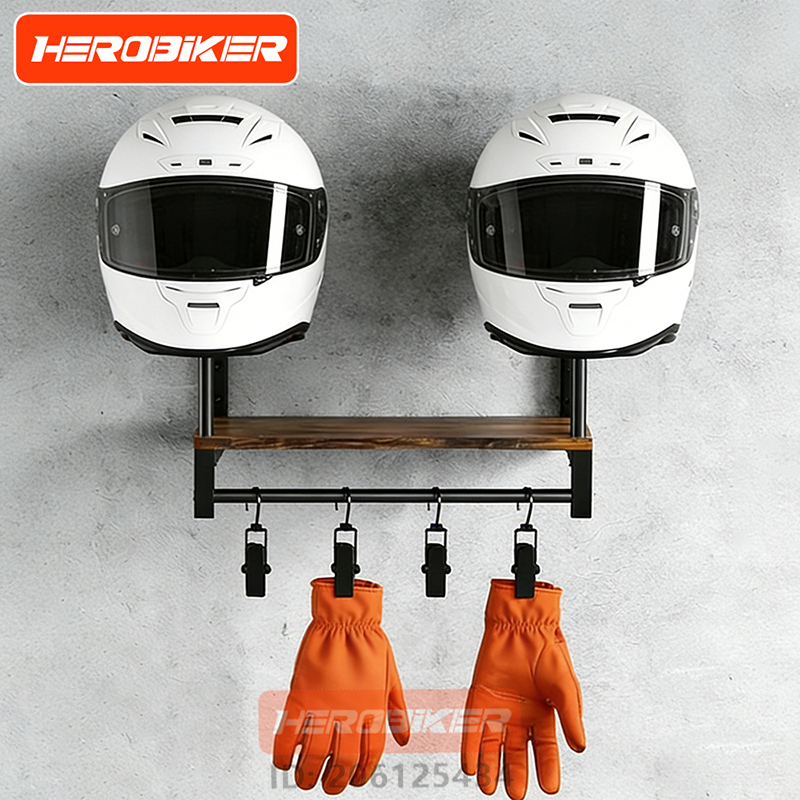 Motorcycle Helmet Wall Mount W - đánh giá và giá Motorcycle Gear Holder
