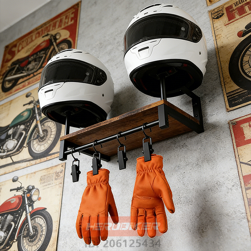 Motorcycle Helmet Wall Mount W - đánh giá và giá Motorcycle Gear Holder