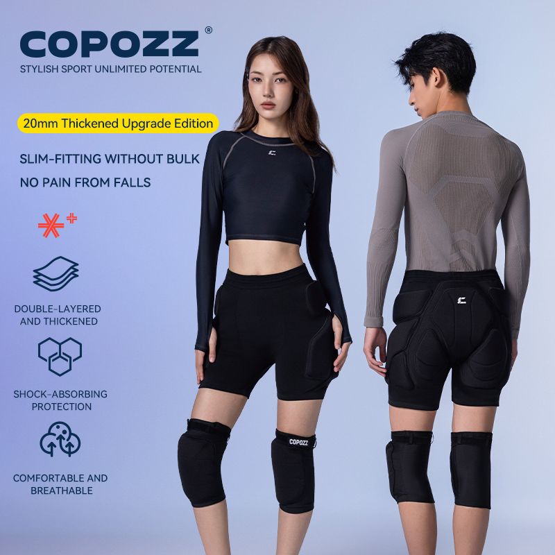 COPOZZ Upgraded Ski Knee Pads  - đánh giá và giá Motorcycle Gear Protection