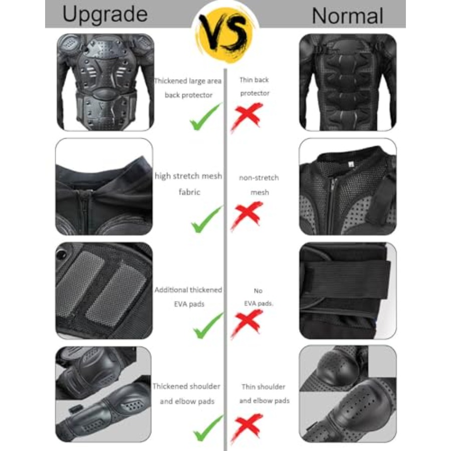 Motorcycle Jacket Armor Suit-D - đánh giá và giá Motorcycle Gear Protection