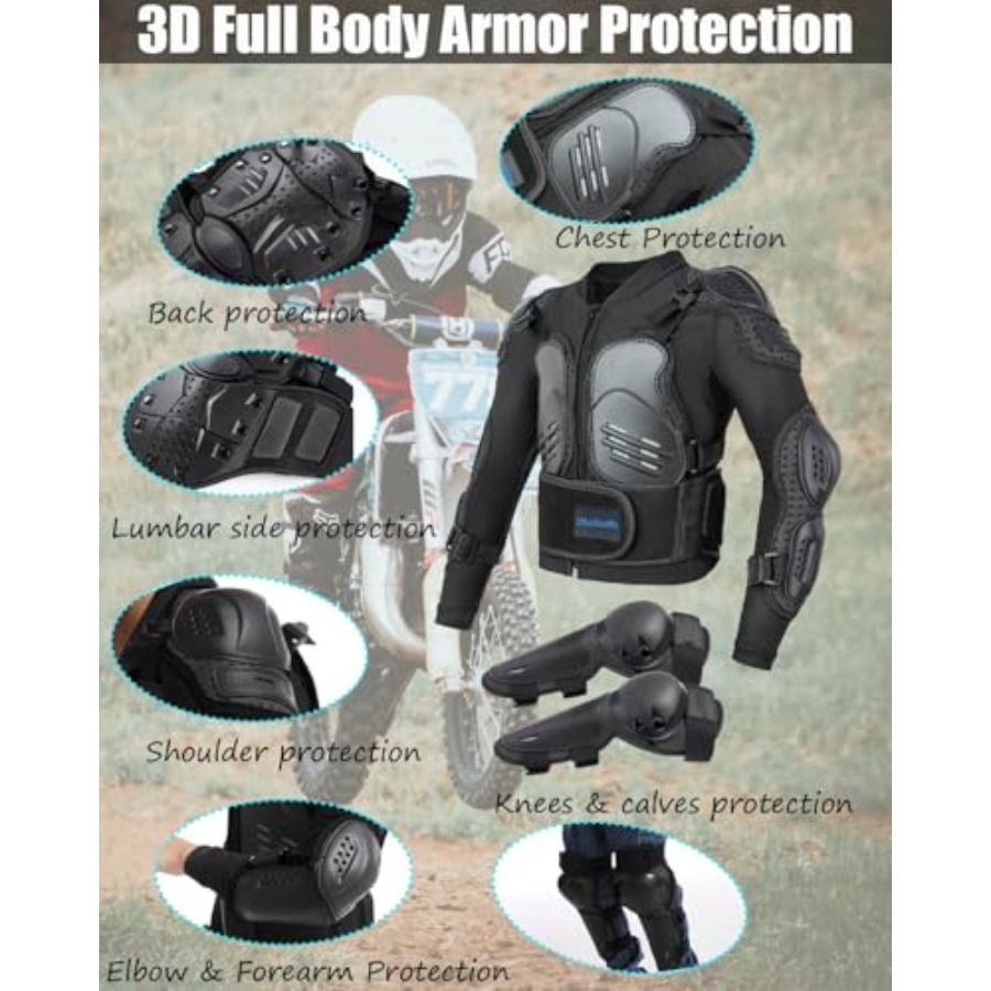 Motorcycle Jacket Armor Suit-D - đánh giá và giá Motorcycle Gear Protection